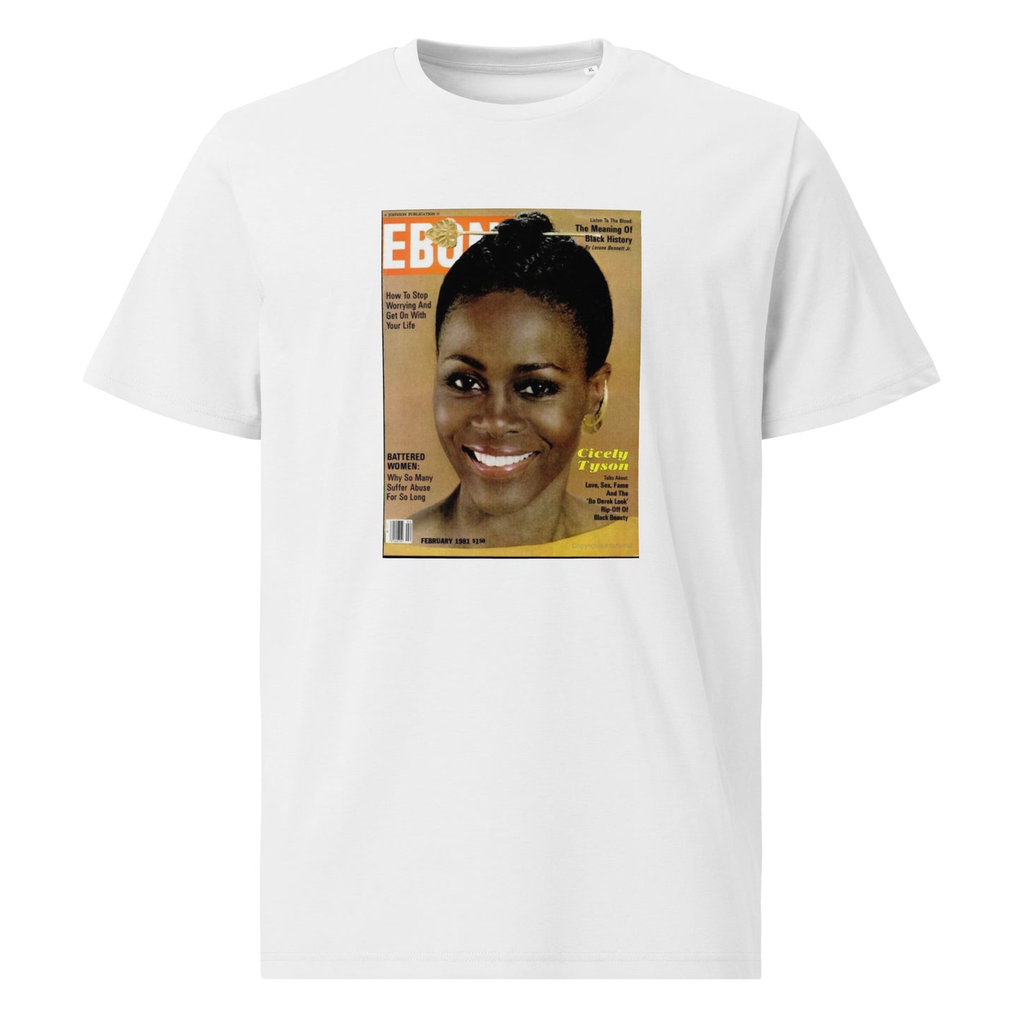 Ebony Cicely Tyson Unisex organic cotton t-shirt