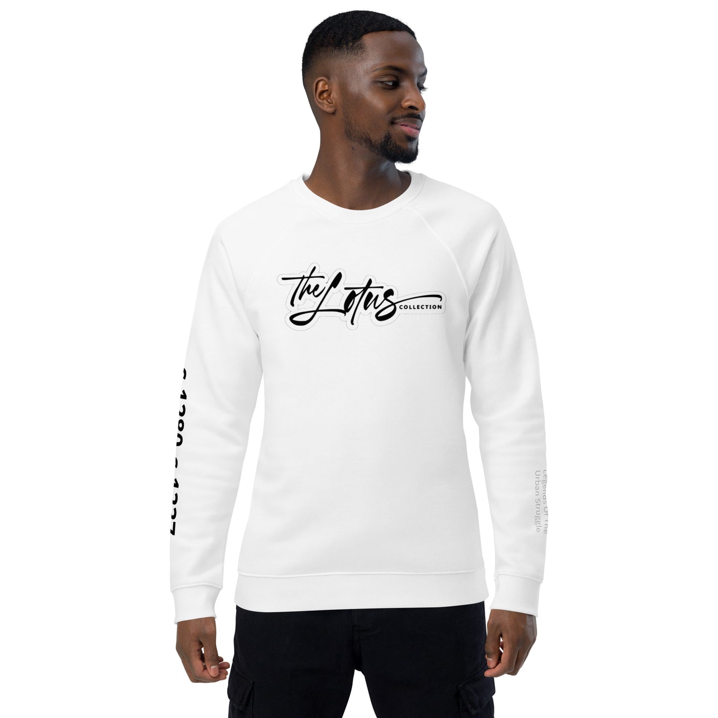 TLC Unisex organic raglan sweatshirt