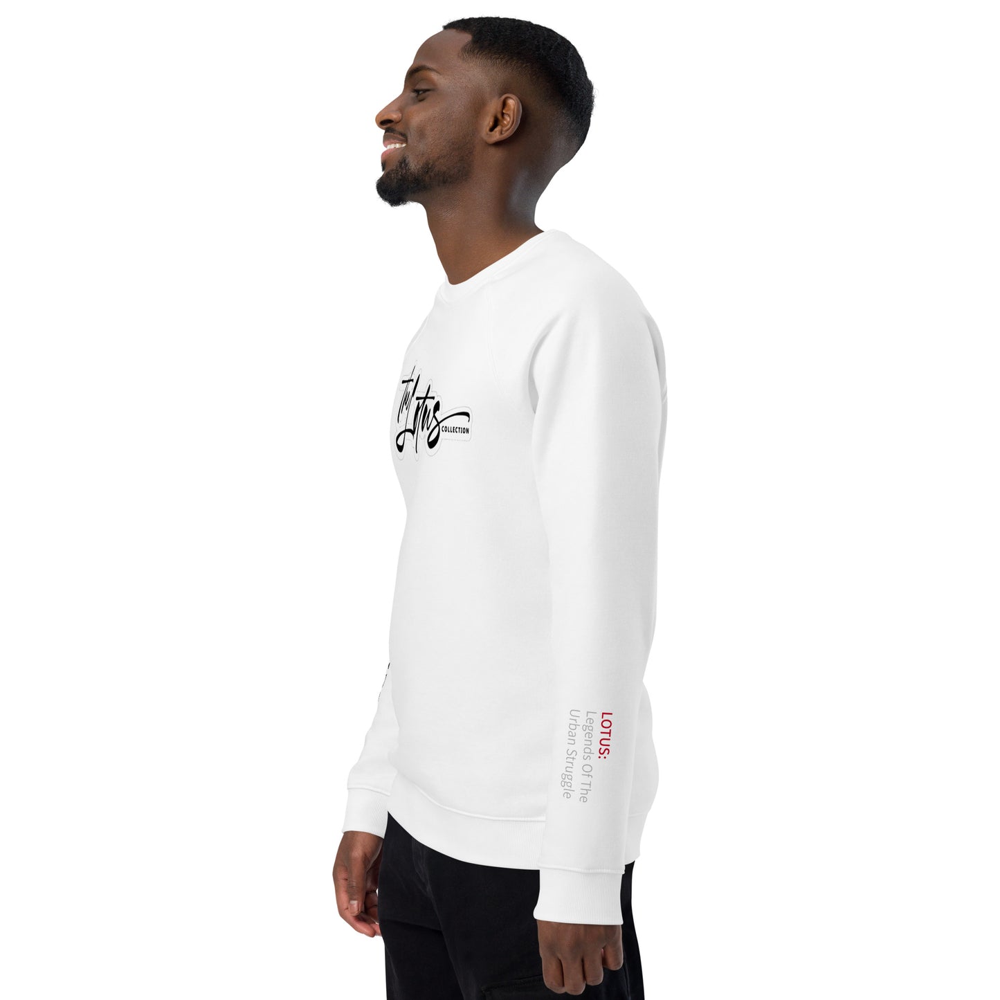 TLC Unisex organic raglan sweatshirt